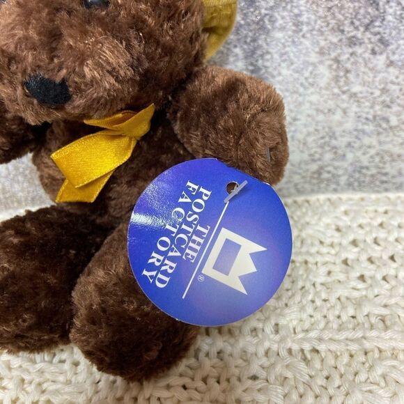 NWT The Postcard Factory Souvenir Bear 8” Stuffed Animal - Picture 12 of 13